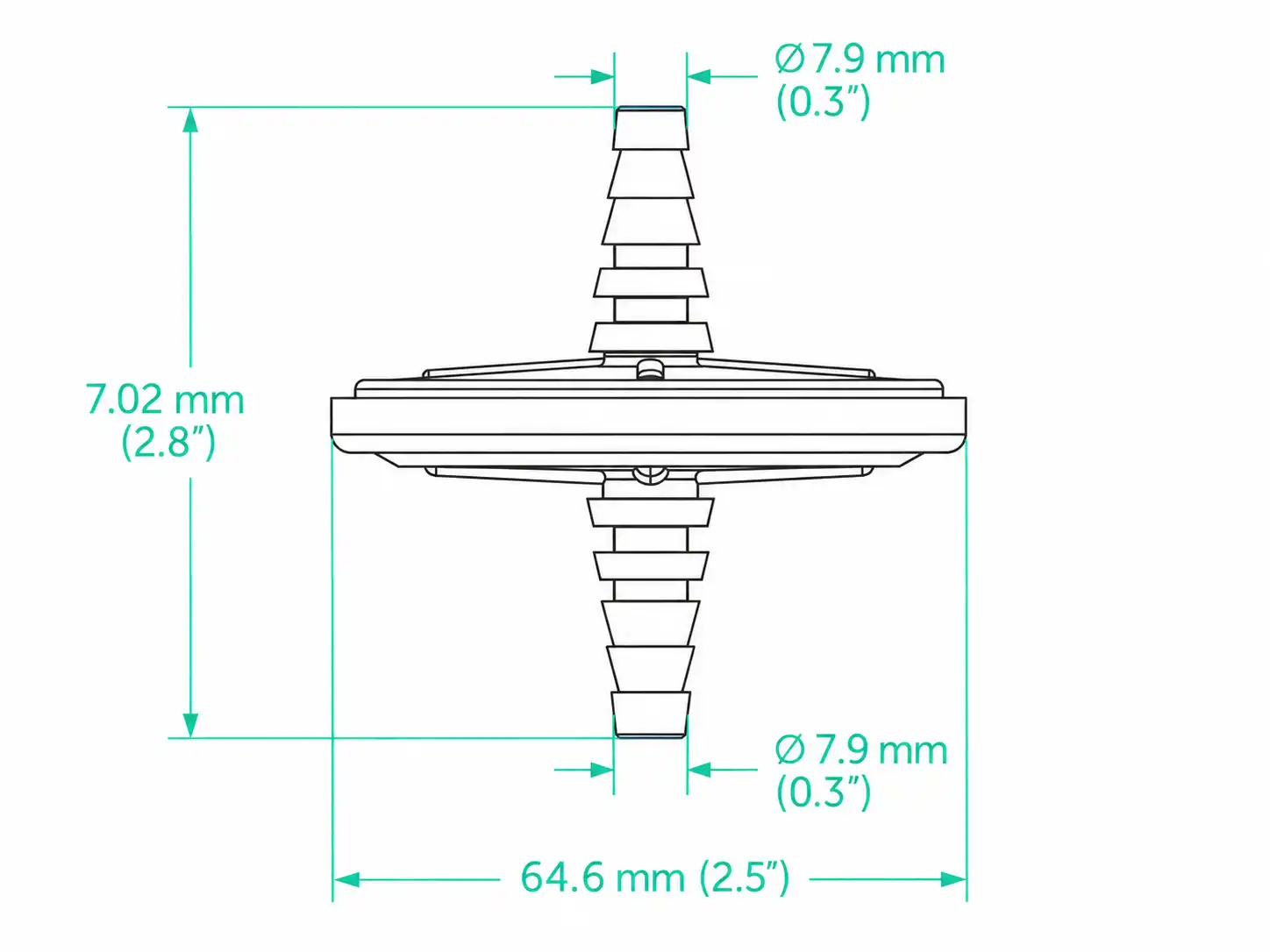 50mm disc drawing